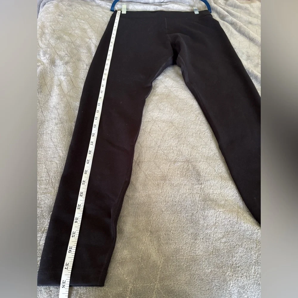 Nike Black Leggings with White Logo Women’s size L - Picture 3 of 6